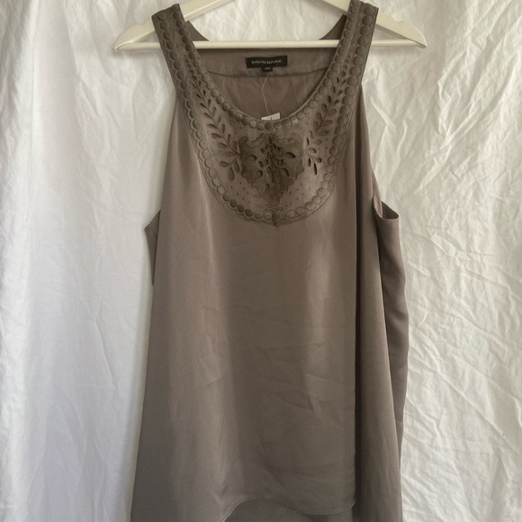 Banana Republic Silver Gray Racerback With Velvet Cut
Work Lined Size XL NEW - Picture 3 of 16